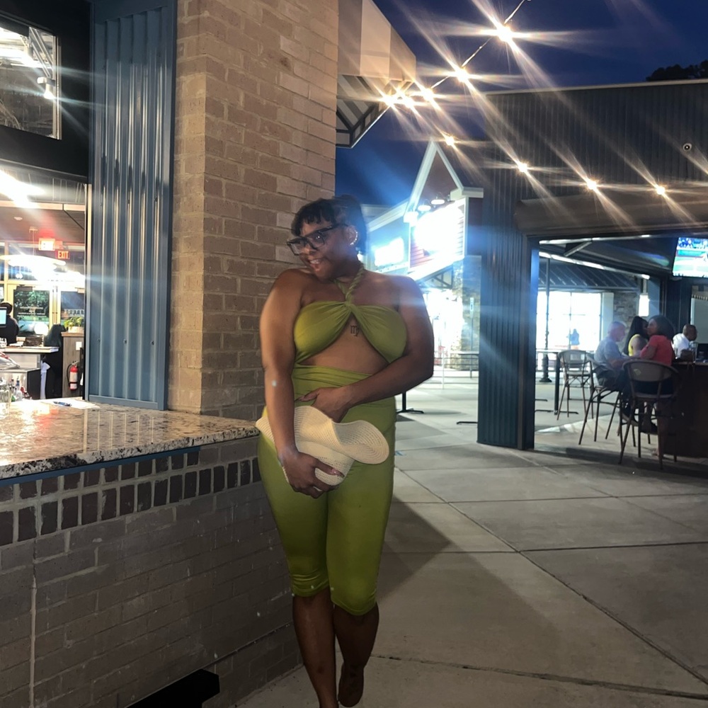 Summer Skies Jumpsuit - Altered Into Capris - Picture 5 of 6